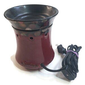 Scentsy Palette Full Size DSW-PALT Wax Warmer Brick Red with Dots Retired 25W